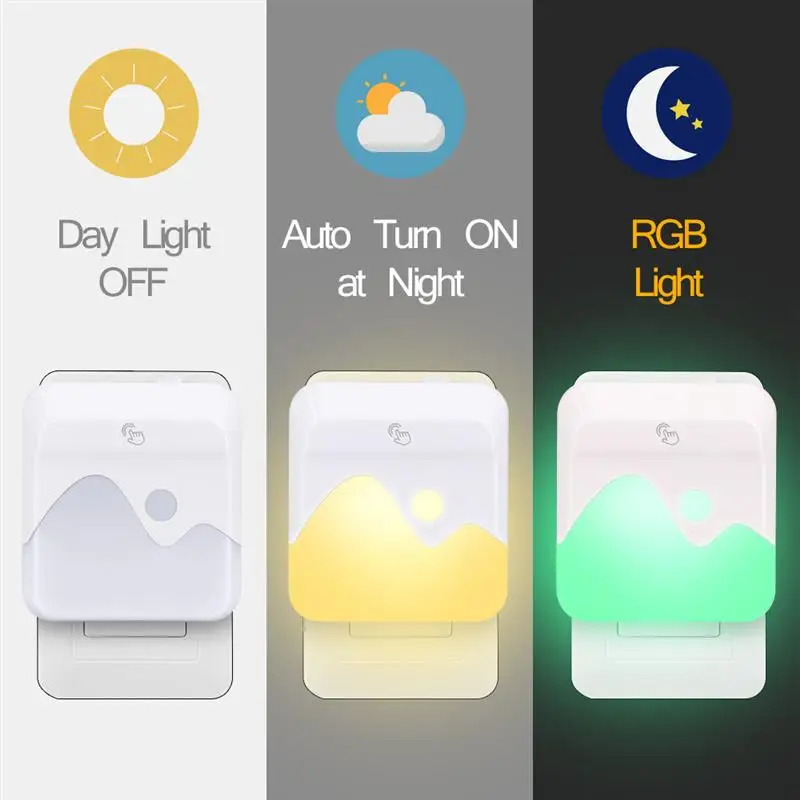 Экологичный ночсветильник с регулируемой яркостью из АБС прикроватная Ночная