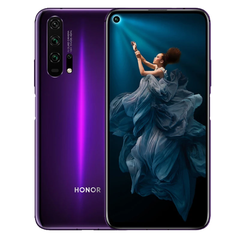 Honor 20 pro мобильный телефон полный экран AI камера Kirin 980 Восьмиядерный отпечаток пальца ID NFC Android 9