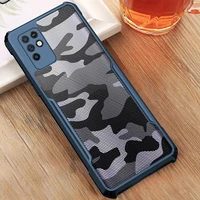 for infinix note 10 case camouflage acrylic pctpu shockproof airbags armor back cover shell for infinix note 10 rzants