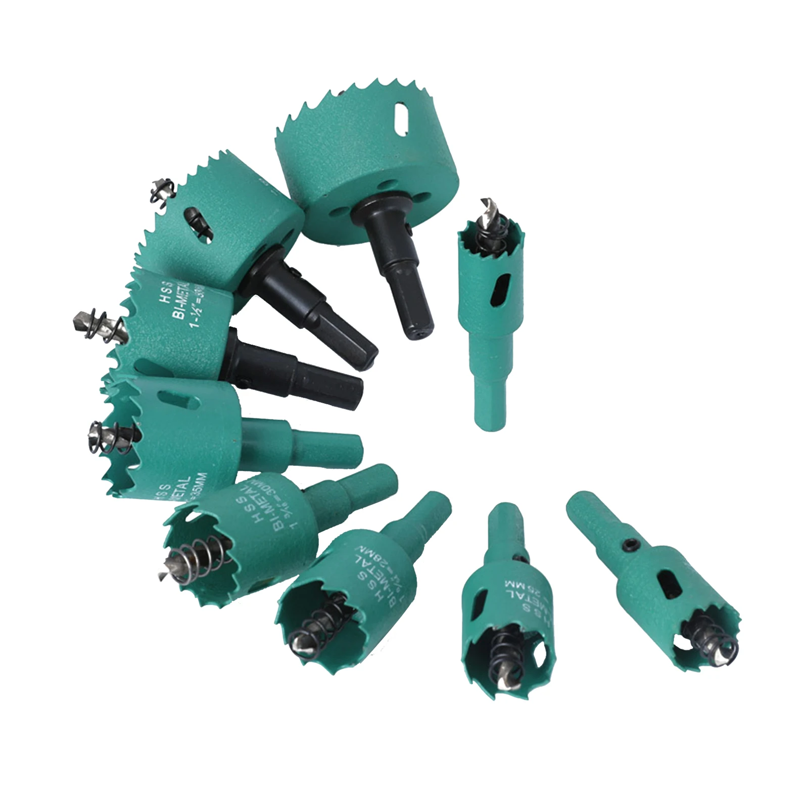 

Набор биметаллических сверл для отверстий, комплект из 9 двухсторонних насадок 19-51 мм, высокоскоростные стальные многофункциональные сверл...