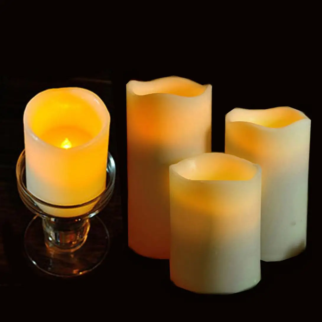 13 x 7.5CM Flameless LED Candle Light with Remote Control Home Tea for Weddings Christmas Festival Celebration Parties Giftshot | Освещение