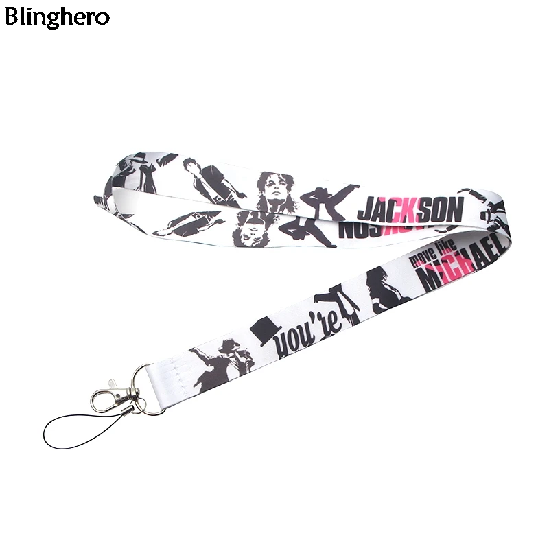 

Blinghero Famous Singer Lanyard Cool keys Phone Holder Neck Straps With ID Badge Hang Ropes Fashion Accessories Souvenir BH0211