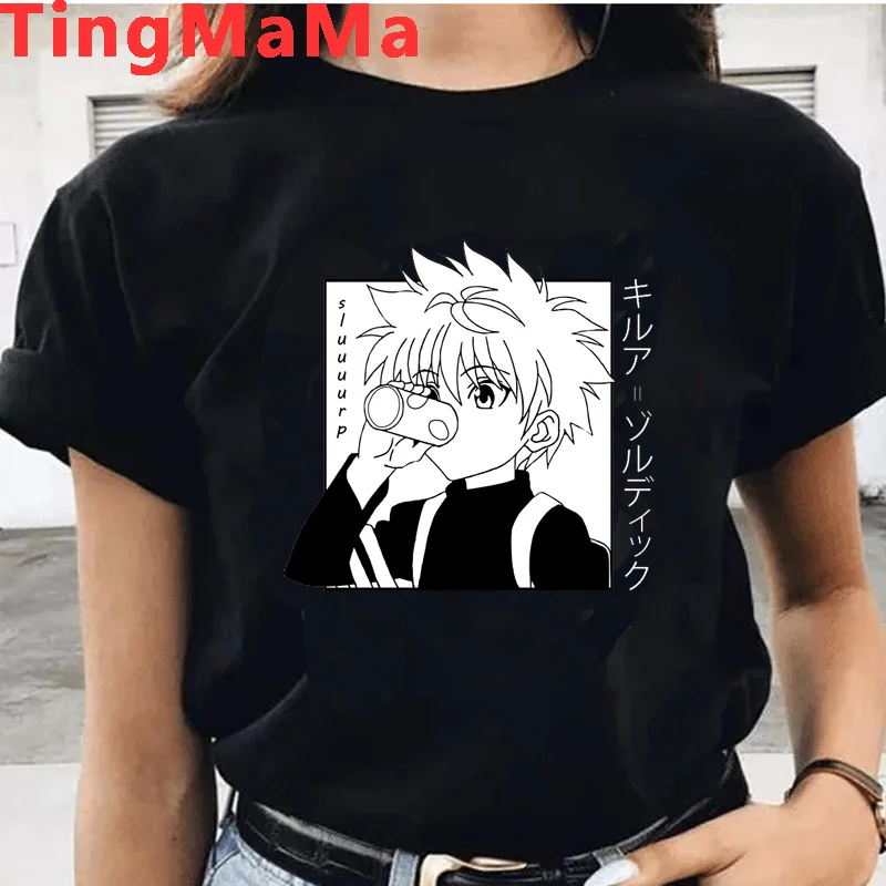 Футболка мужская с японским аниме Hunter X Hisoka милый мультяшный летний топ