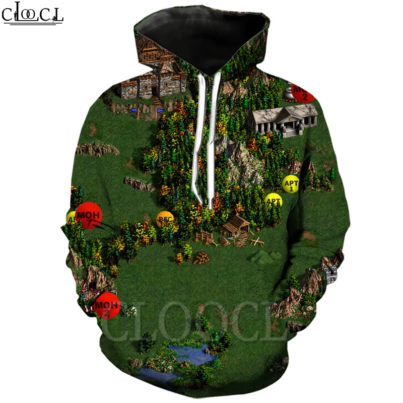 Повседневная Уличная одежда CLOOOCL толстовки с капюшоном 3D принтом героев из игры