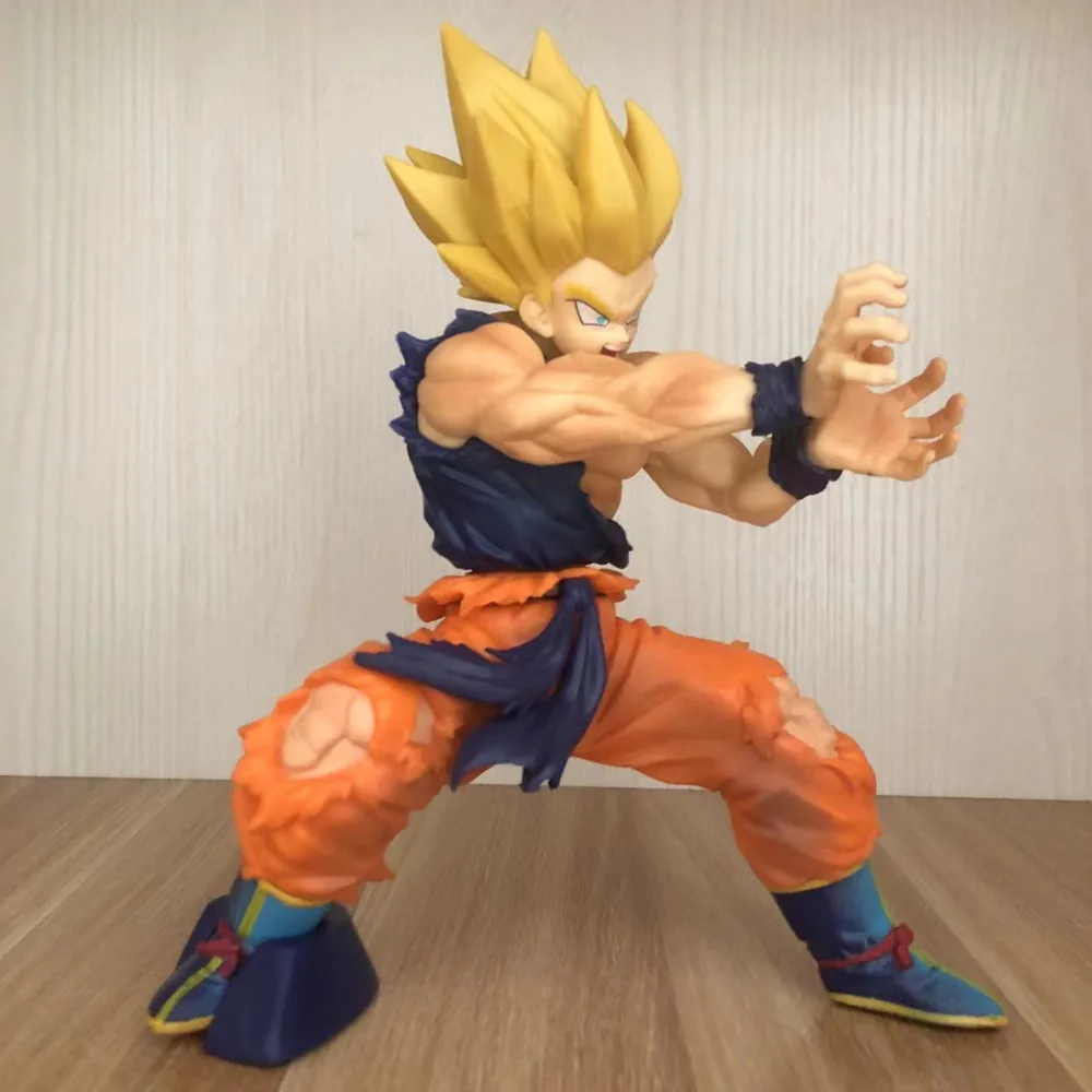 

Фигурка Dragon Ball Z Сон Гоку битва поврежденная версия аниме экшн-модель 21 см супер сайян какарото настольная коллекционная игрушка подарок