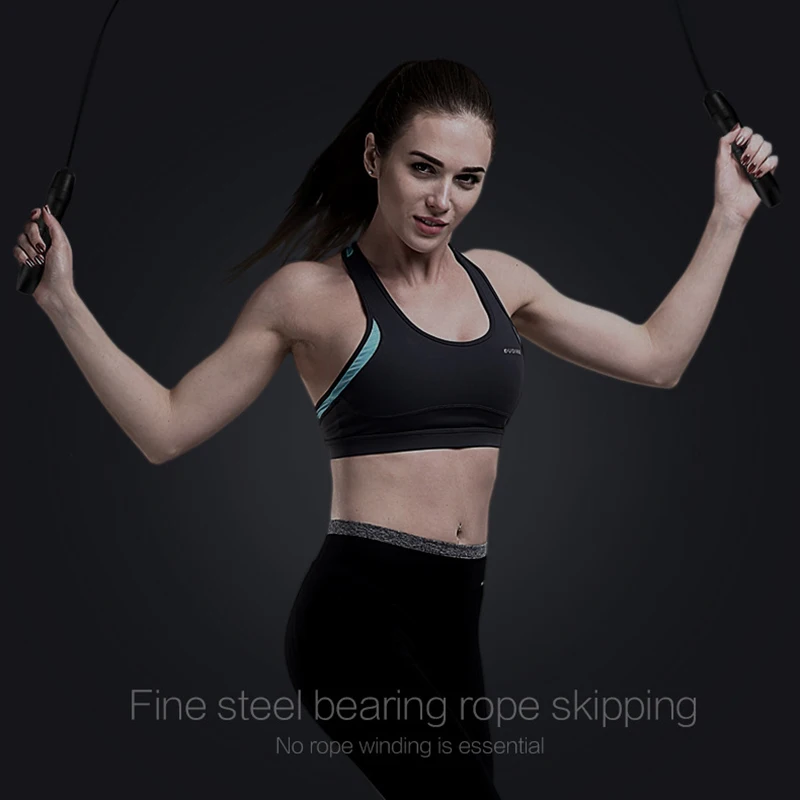 

Black Speed Jump Rope Professional Skipping Rope for Students Fitness Skip Workout Training Workout Equipments
