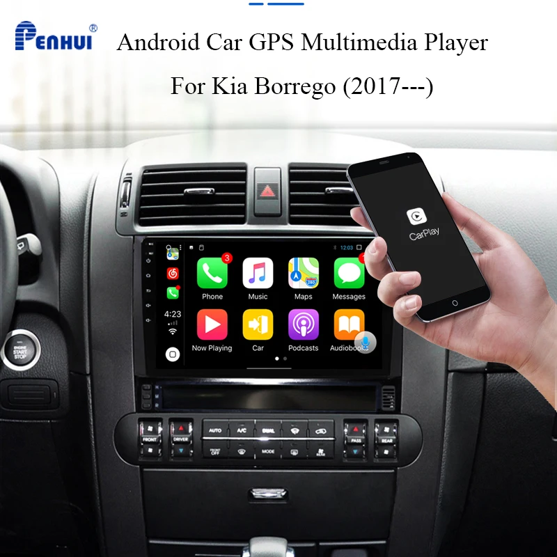 Автомобильный мультимедийный плеер с 9 &quotAndroid DVD GPS для kia Borrego (2017 ) восьмиядерным