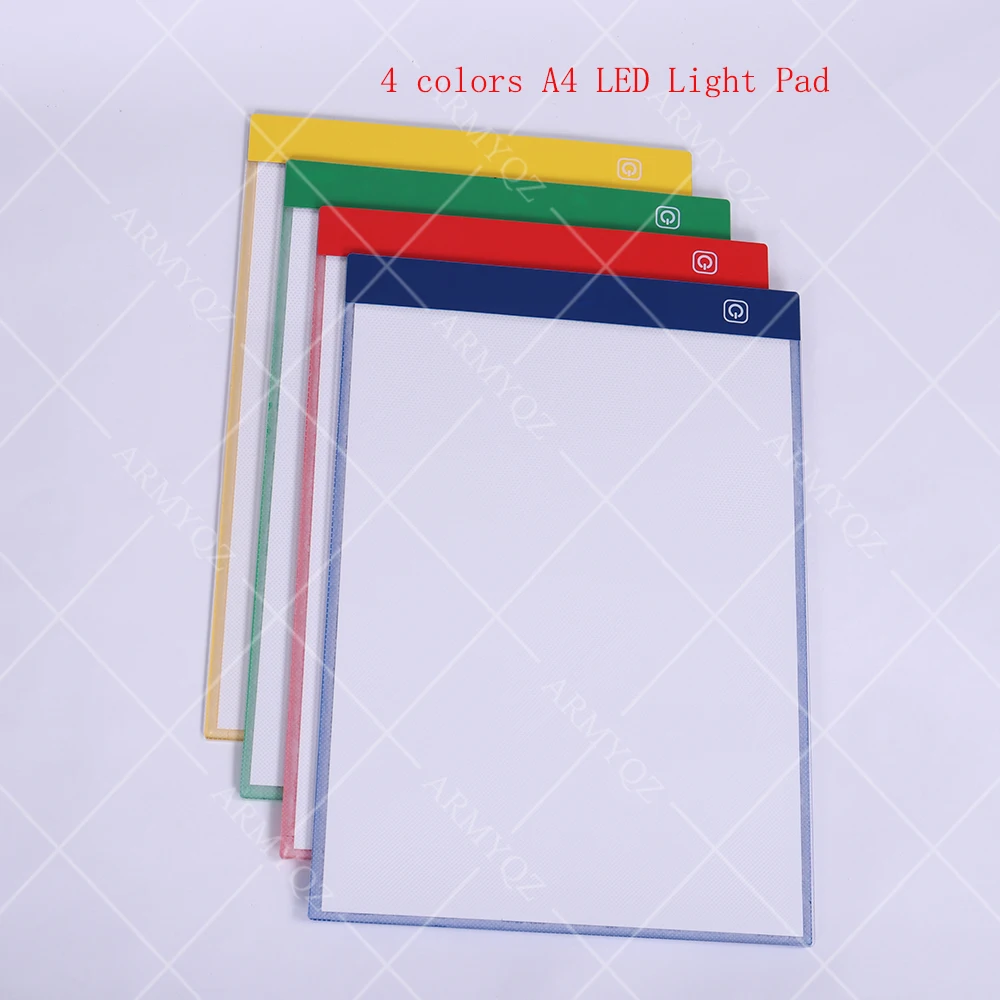 

4 colors A4 Diamond Painting LED Light Tablet Pad Tool Diamond Mosaic Accessories Three Level Dimmable