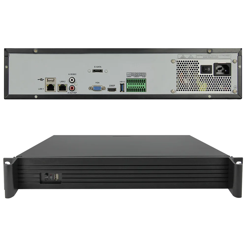 4K 64ch 128Ch сетевой видеорегистратор H265/H264 Onvif Интеллектуальный анализ 4K NVR до 4ch 4K или 16ch 1080P Голосовая домофонная сигнализация
