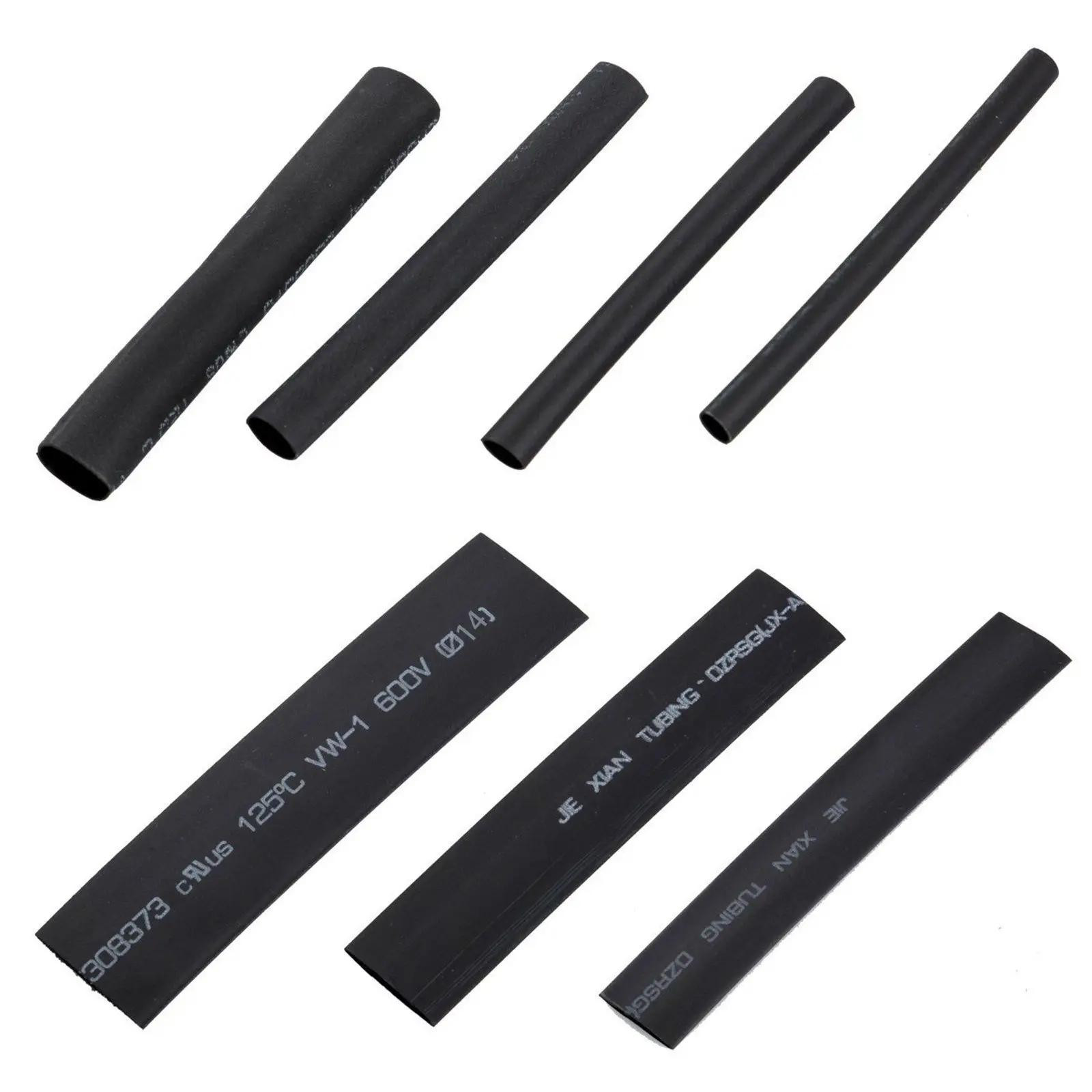 127 шт. 2:1 7 размеров ассортимент полиолефинов безгалогенная термоусадочная трубка