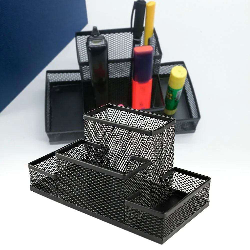 Металлическая подставка настольный органайзер карандаш сетчатый куб подарки
