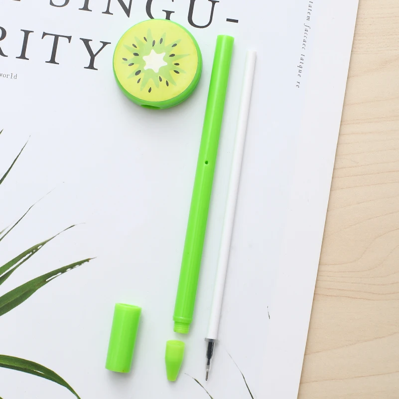 12 шт. креативная Милая фруктовая гелевая ручка забавная каваи канцелярские