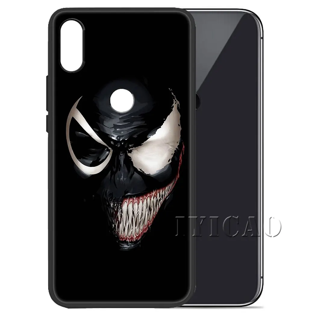 IYICAO Marvel Venom Soft Silicone Case for Xiaomi Redmi Note 4X 5 6 7 8 Pro 5A Prime |
