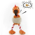 Игрушки для собак в форме плюшевого животного на веревке для собак игрушки Укус устойчивостью жевать чистка зубов для чихуахуайоркширского терьераБульдогмопскорги маленькая собака