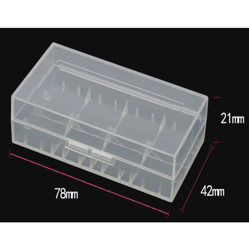 Дешевый 10 шт AJQQ 18650 CR123A 16340 коробка для аккумулятора прозрачный пластиковый