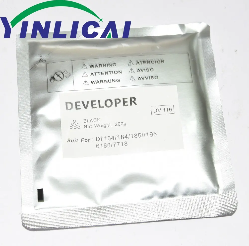 Desenvolvedor para Konica pó de Ferro Compatível Novo Minolta Bizhub 164 184 7718 195 215 235 7723 1pcs Dv116