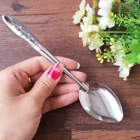5pcs coffee spoon cutlery set stainless steel retro iron shovel ice cream spoon scoop creative spoon tea spoon fashion tableware