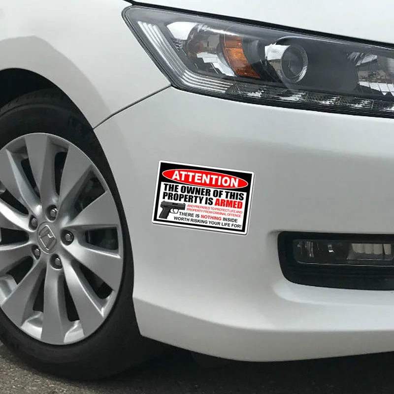 

Car Stickers Decor Motorcycle Decals Owner Armed Decorative Accessories Creative Sunscreen Waterproof PVC,13cm X 9cm