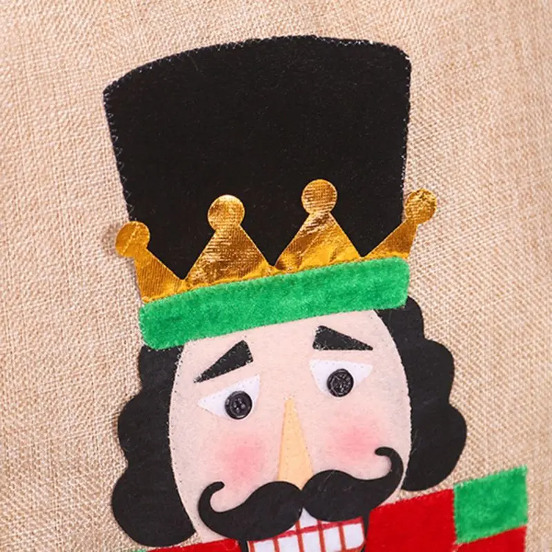 

2pcs/set Christmas Decoration Walnut Soldier Chair Back Cover for Dining Room Hotel Banquet Home Party Supplies