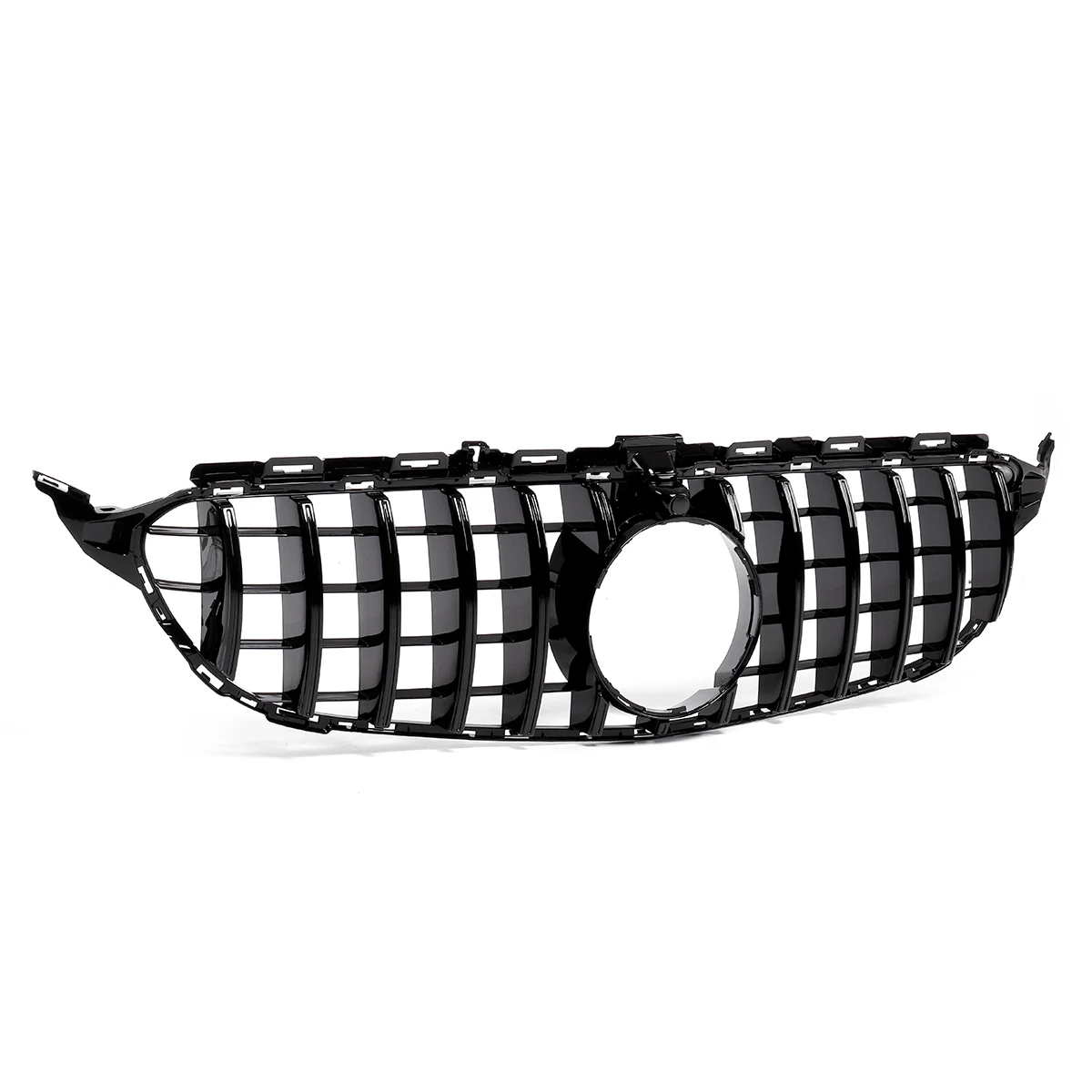 Новый W205 GT R Стиль Решетка переднего бампера для Mercedes Benz C класса C200 C250 C300 C350 2015-2018 с