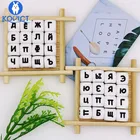 10 шт., силиконовые бусины с буквами русского алфавита, 12 мм