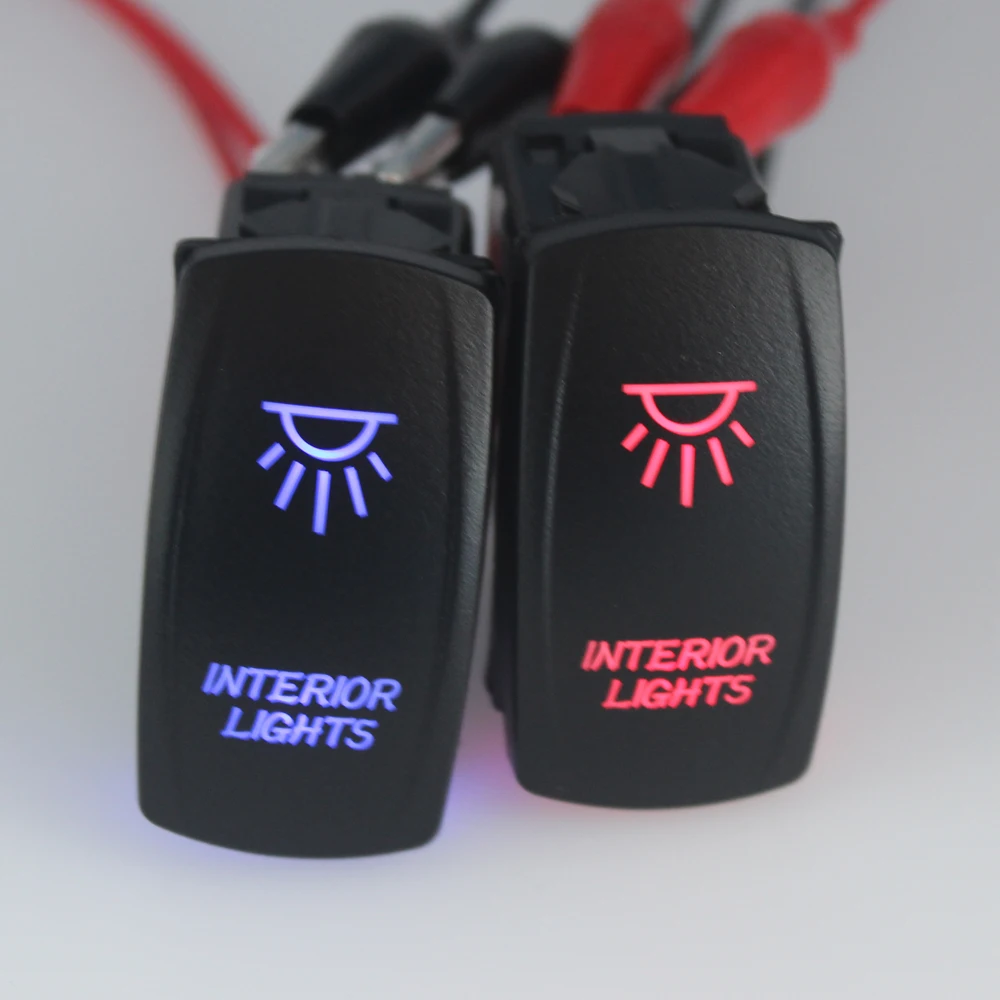 IP68 Waterproof 24V/10A 12V/20A LED OFF-ROAD Car Bus Marine Push Button Rocker Toggle Switch INTERIOR LIGHT | Строительство и