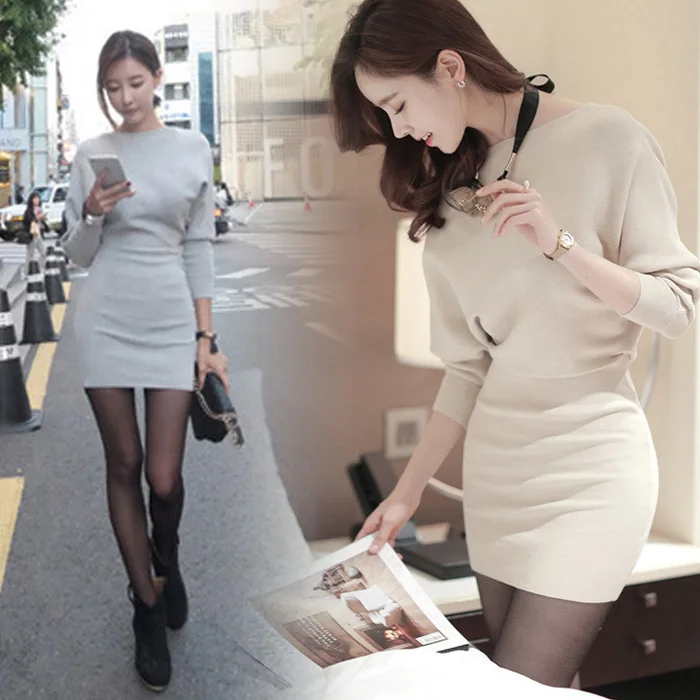NEW Women Dress Knitted Dresses Long Maxi Oversize Dresses Knitting Robe Vestidos Elastic Bodycon Women Summer Sexy Slim Dresses