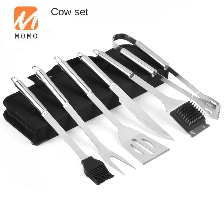 

BBQ Grill Tools Set 6pcs in bag Barbecue Accessories Packed
