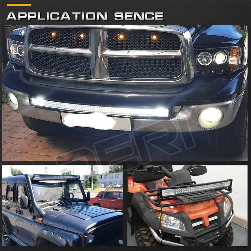 459W 32inch LED Light Bar Triple Row Curved Led combo beam Driving Work lamps for Offroad Car Truck 4x4 12v 24v | Автомобили и