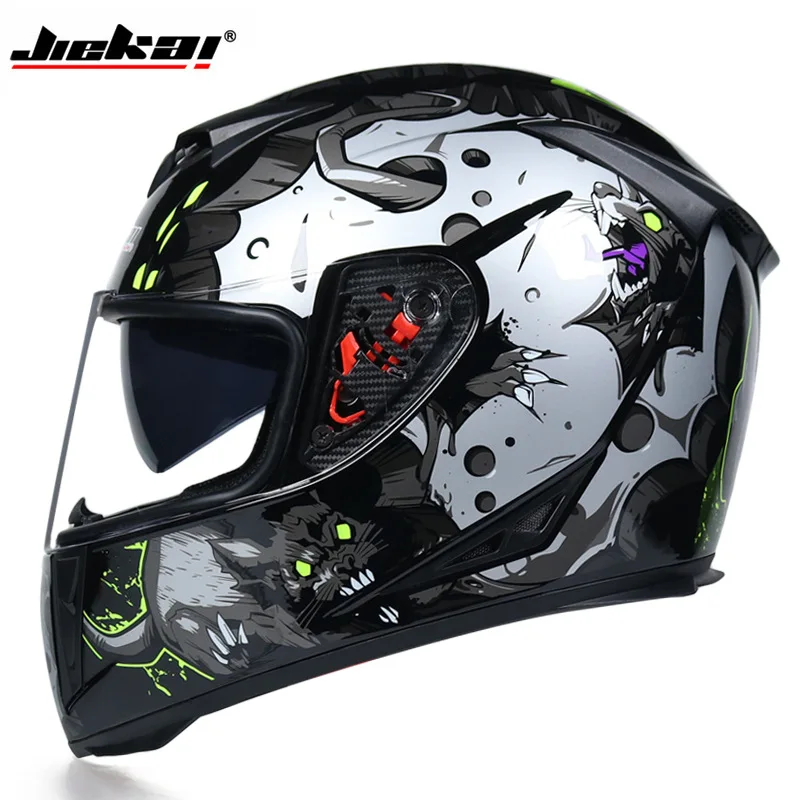 Dual Lens DOT Approved Genuine Summer Winter Motorcycle Helmet Full Face Scooter Motorbike Motor Bike Helmet Motorcycle Helmets