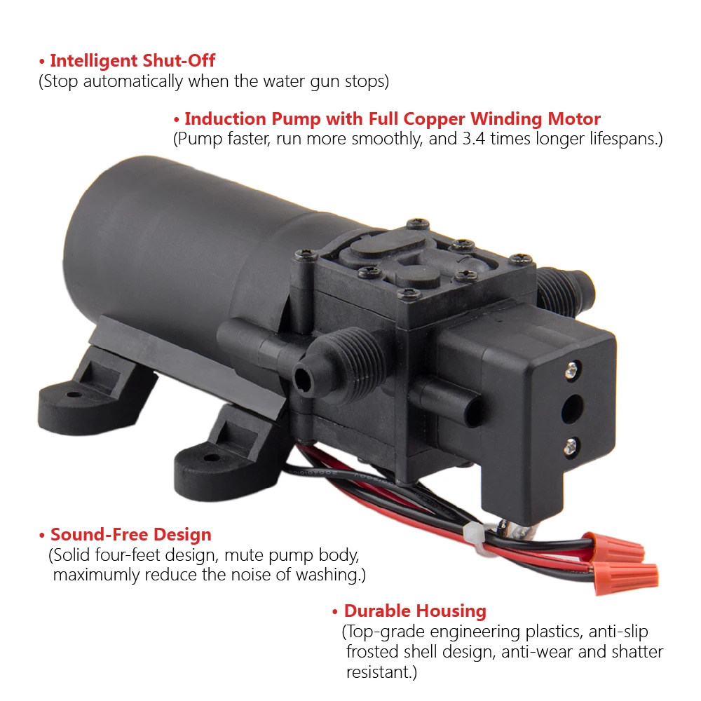 

Portable 12V Jet Spray Car Wash Washer Gun High Pressure Electric Water Pump Kit