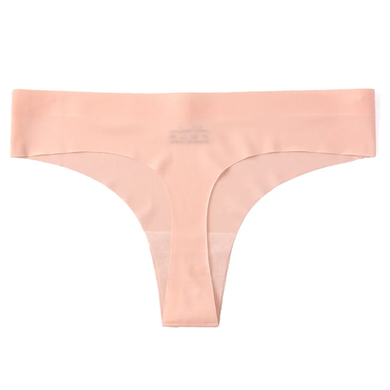 Женские бесшовные трусики WHPC женское нижнее белье Шелковые Стринги женские с