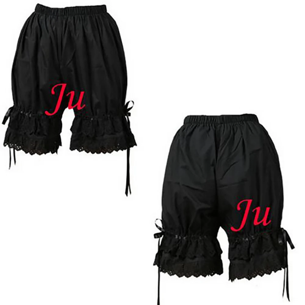 

fondcosplay adult sexy cross dressing sissy maid short Gothic Lolita Punk Bloomers black Cotton panties Tailor-made[CK327]