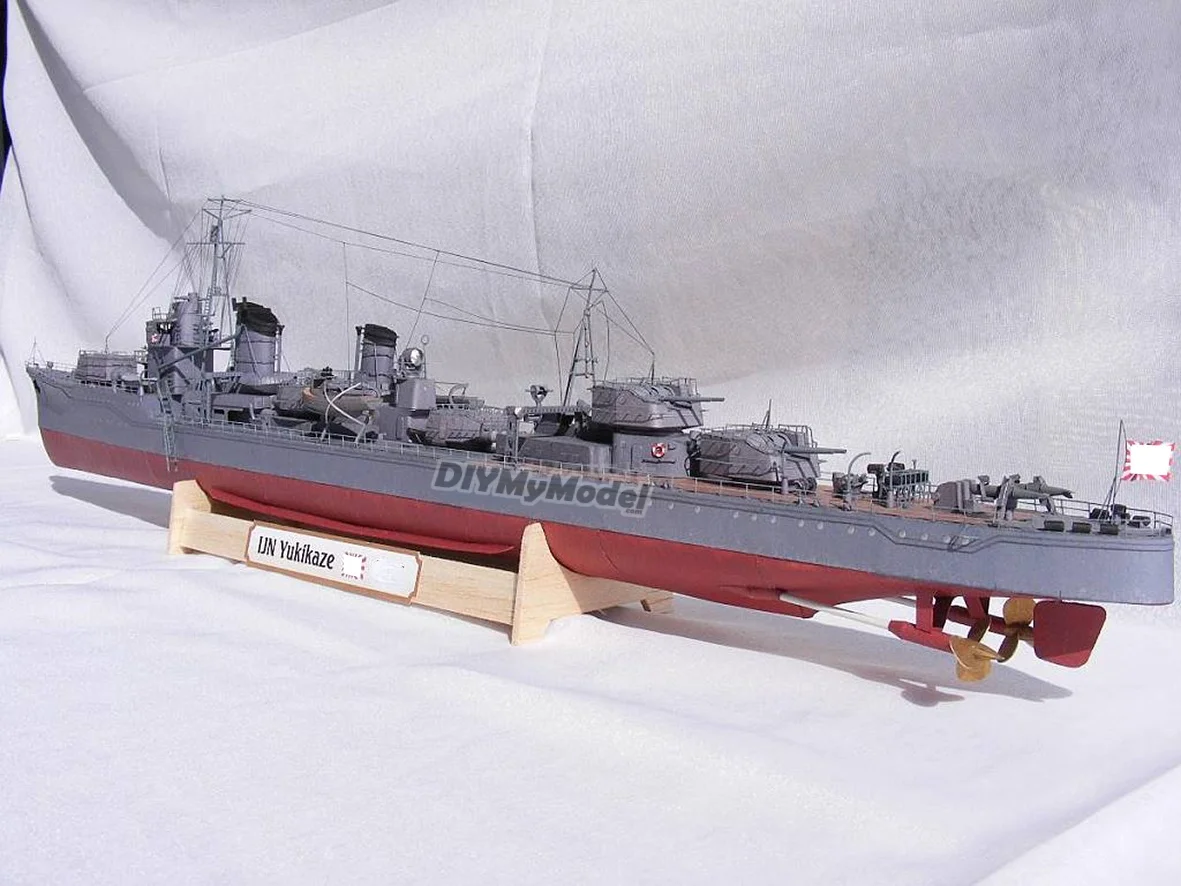 DIYMyModeI destructor japon&eacute;s Xuefeng 1:200, BRICOLAJE, manualidades, Kit de modelos de papel, rompecabezas de juguete hechos a mano, regalo, utillaje de pel&iacute;cula-2