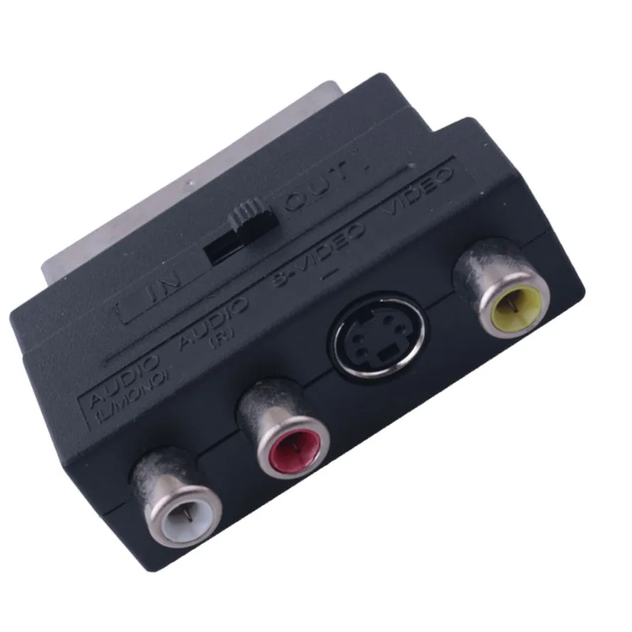 Кабель RCA RGB Scart/3 S-Video AV TV Аудио Адаптер Композитный SVHS для видео DVD рекордера