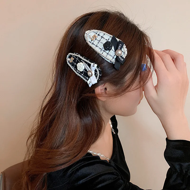 Набор французских духов Шпилька для волос с жемчужным шнеком и бантом