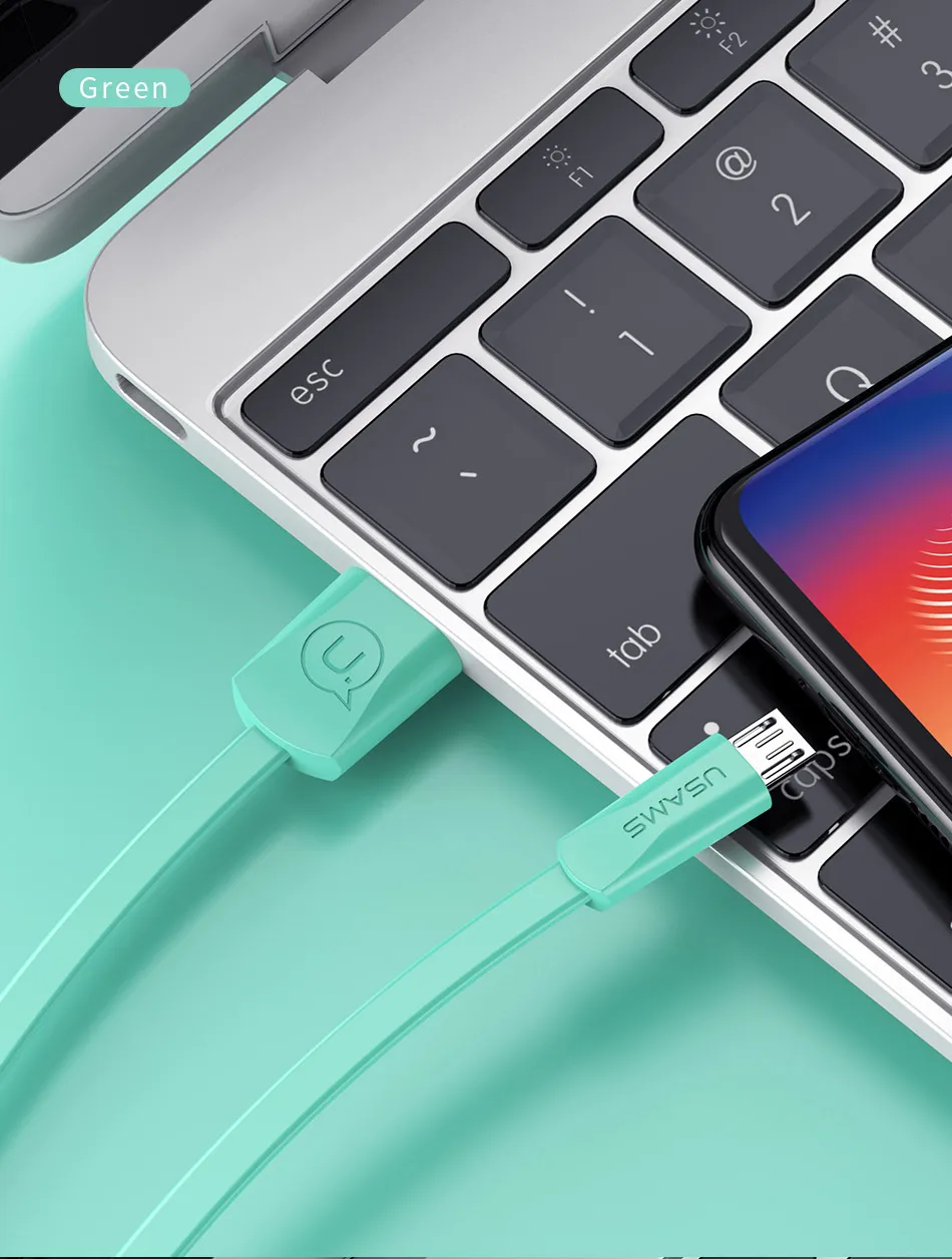 USAMS 2A кабель Micro USB для быстрой зарядки, синхронизации данных Кабель microusb для samsung Xiaomi huawei Android мобильный телефонный кабель micro USB шнур