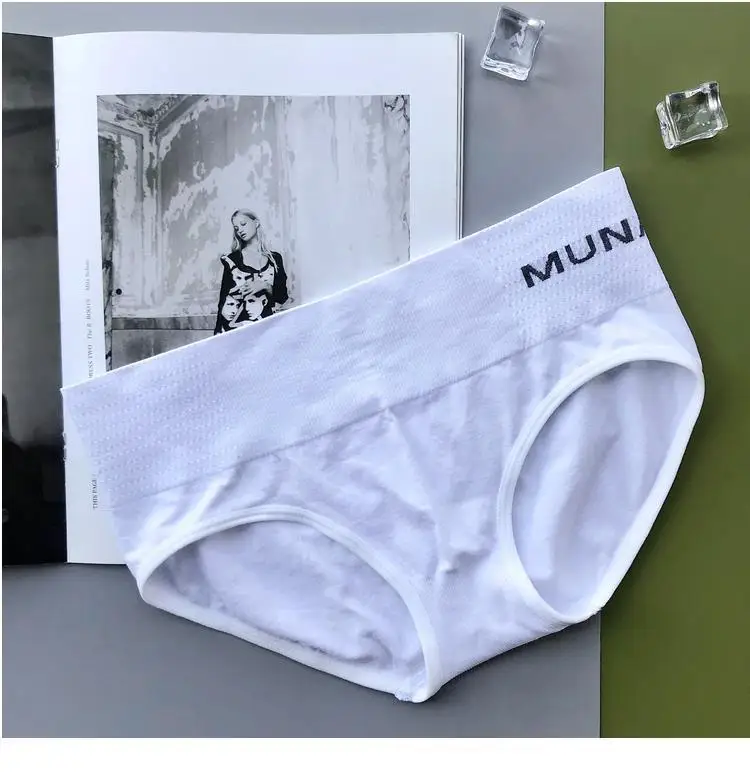 

Women's Sexy Yoga Briefs Underwear Letters Cotton Seamless Sports Fitness Briefs High Waist Breathable Lady Intimates Lingerie