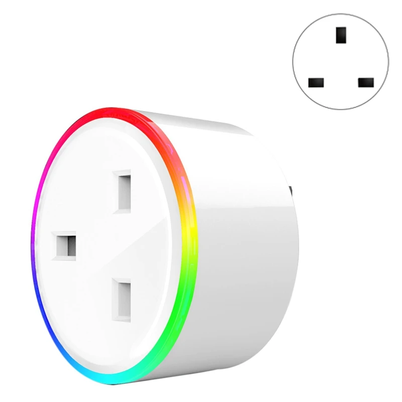 Великобритания Plug Alexa WIFI управление розетка беспроводной смарт-контроль телефон