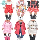 Одежда для куклы, подходящее пальто, набор ремешков для куклы-новорожденного 43 см, американские кукольные аксессуары