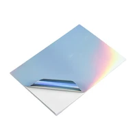 20a4 rainbow sticker paper printable holographic vinyl sticker paper dries quickly waterproof sticker for inkjetlaser printer