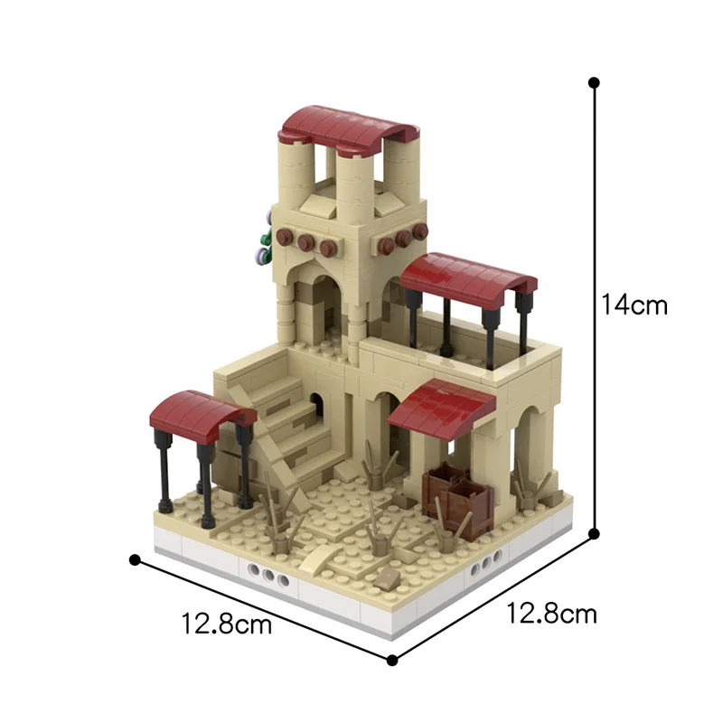

Star Space Wars Diy Desert House Modular Desert village Creative Star Street View Series Wars Gifts Children Kids City MOC Toys