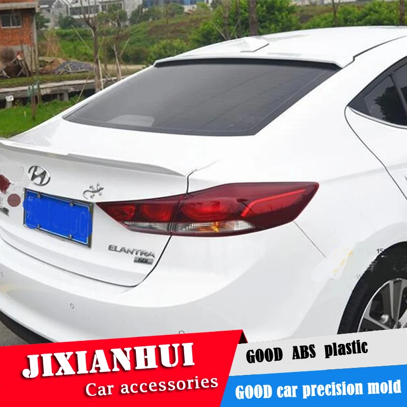 Спойлер на крышу для Hyundai Elantra 2016 2018 спойлер HBYW из АБС пластика цвет заднего крыла