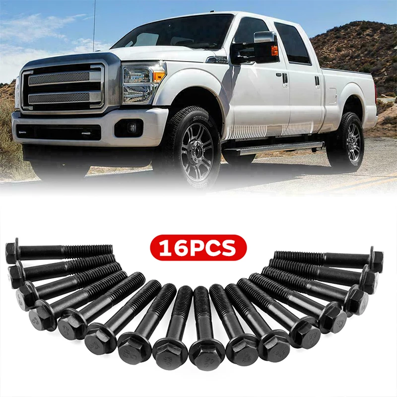 7.3L Powerstroke Diesel Modification Black Exhaust Manifold Stable Car Bolt 16 for Ford | Автомобили и мотоциклы