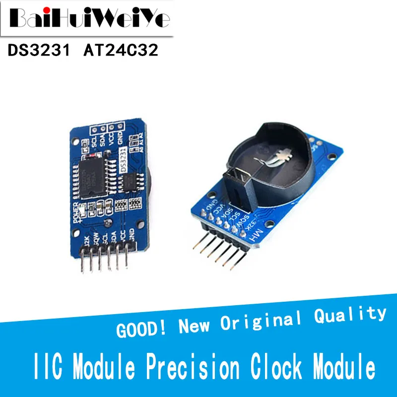 Модуль памяти DS3231 AT24C32 IIC Precision RTC в режиме реального времени для Arduino 5 шт. новый