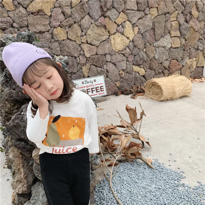 Детская футболка с длинным рукавом и круглым вырезом принтом | Мать ребенок