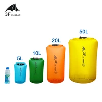 3f ul gear 5l 50l round bottom waterproof bag seaside beach drifting wading bathroom air pocket outdoor assorted luggages