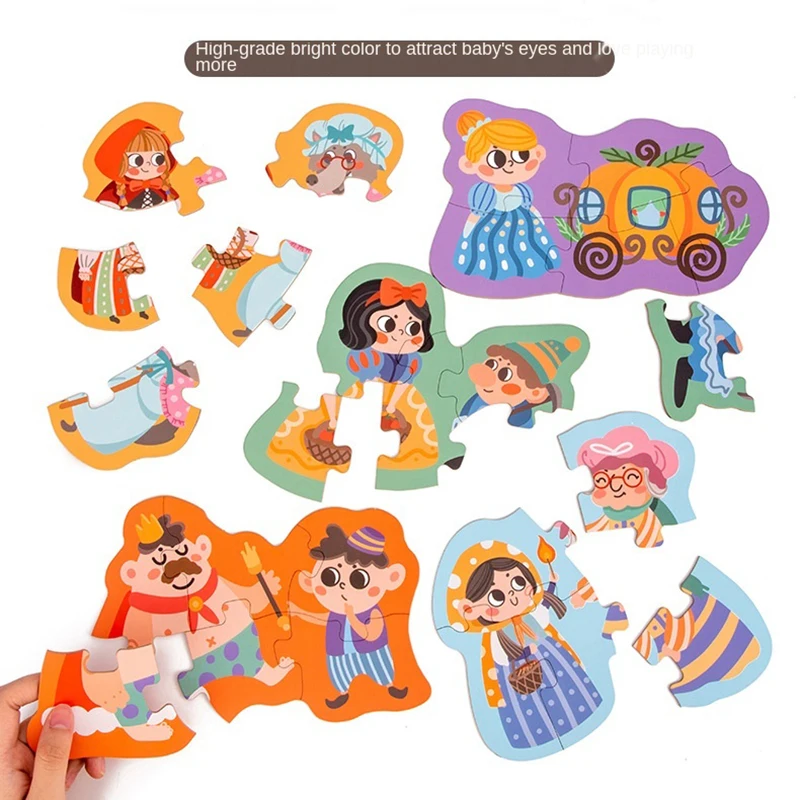 

Big Piece Advanced Matching Wooden 3D Puzzles Kindergarten Baby Early Educational Toys Children Animal Dinosaur Jigsaw Puzzle