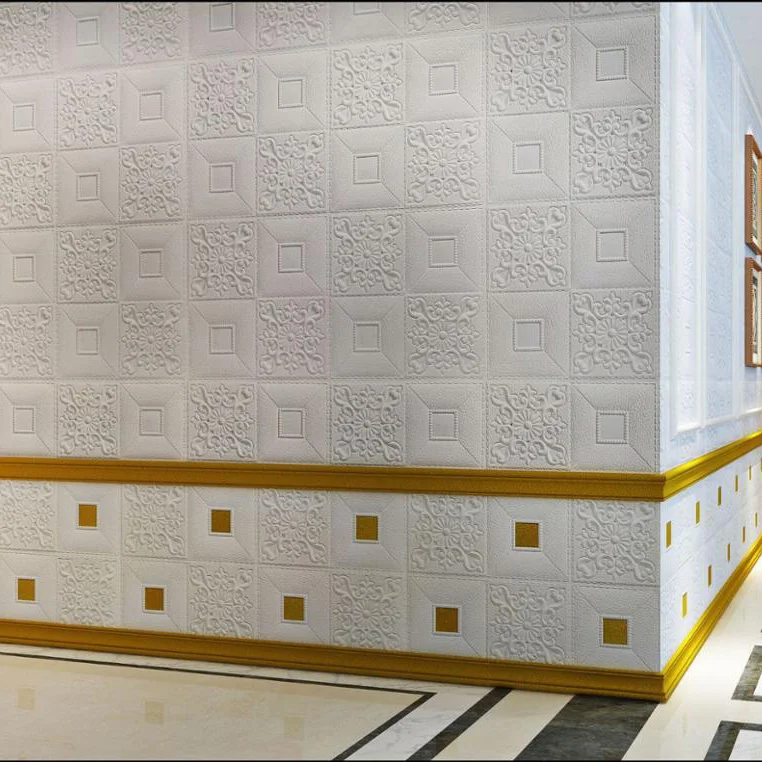 3d наклейки на стену потолок украшение крыши пены обои стерео Водонепроницаемый