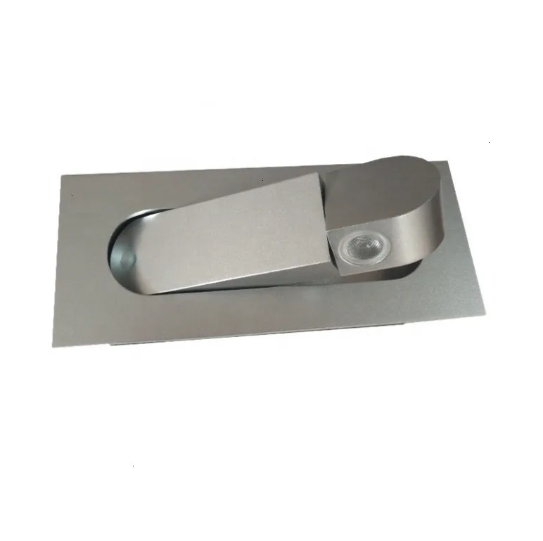 Новый современный мини Хромированный Светодиодный 3 Вт вращающийся светильник